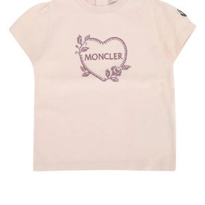 Moncler Pink Jr Ss T-Shirt