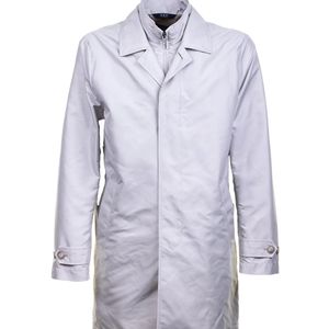 Fay Blue Trench Morning Coat Impermeabile Double Front for men
