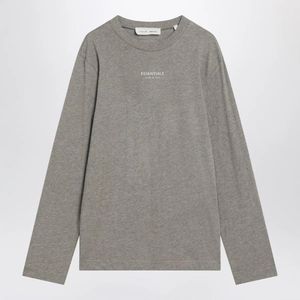 Fear Of God Grey Cotton-Blend Top