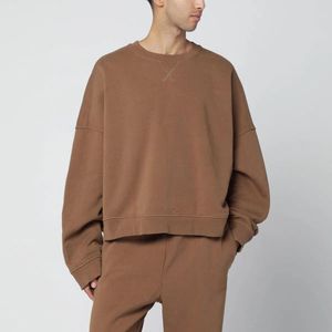 Entire studios Brown Cotton Crewneck Sweatshirt for men