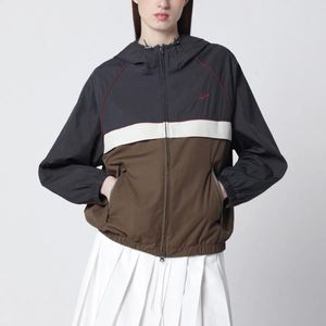 DUNST Brown Zip-Up Windbreaker