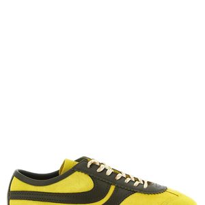 Dries Van Noten Yellow Suede Sneakers