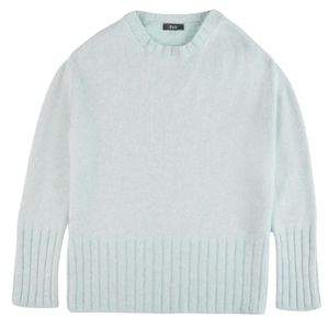 Fay White Knitted Long-Sleeve Sweater