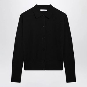 Max Mara Black Wool-Blend Cardigan