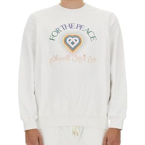 Casablanca White Sweatshirt With Logo for men