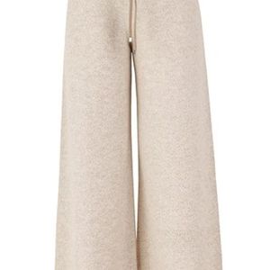 D.exterior Natural Chalk Wool Trousers