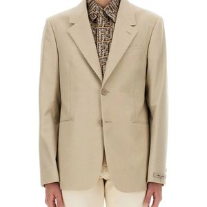 Fendi Natural Wool Jacket for men