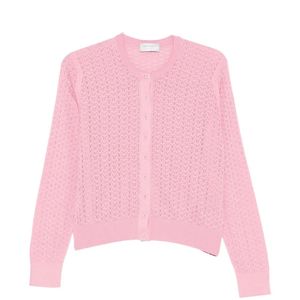 John Smedley Pink Sea Island Cotton Cardigan