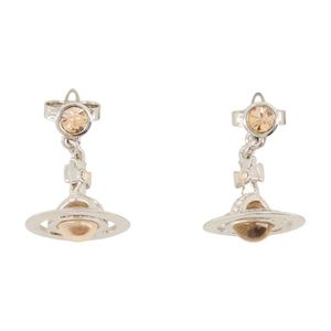 Vivienne Westwood Metallic New Petite Orb Earrings