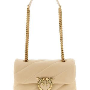 Pinko Natural 'Classic Love Puff' Crossbody Bag
