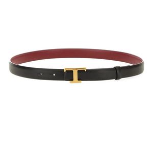 Tod's Black Cintura Reversibile T Timeless