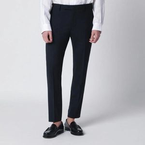 PT01 Blue Woolblend Trousers for men