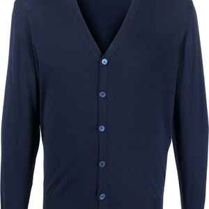 Colombo Blue Dark Kid Wool Botton for men