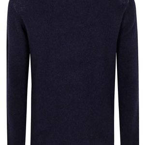 Nuur Blue Long Sleeves Swg Round Neck Sweater for men