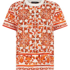 Dolce & Gabbana Orange Cotton T-Shirt