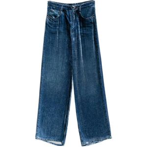 Pierre Louis Mascia Blue Velvet Five-Pocket Jeans