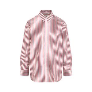 AMI Pink Large Striped Shirt for men