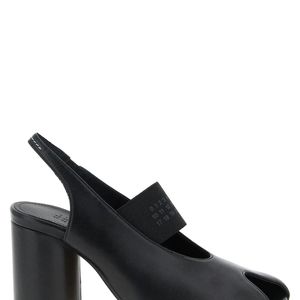 MM6 by Maison Margiela Black 'Anatomic Numeric' Slingback