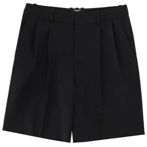 Balmain Black Wool Tailored Shorts for men