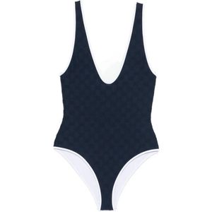Gucci Blue Gg Swimsuit