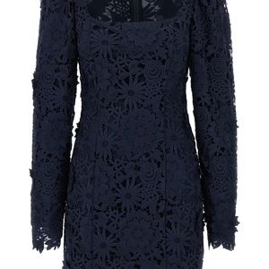 ROTATE BIRGER CHRISTENSEN Blue Rotate Birger Christensen '3D Lace Ls Mini' Dress