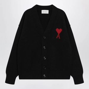 AMI Black Ami De Coeur Cardigan