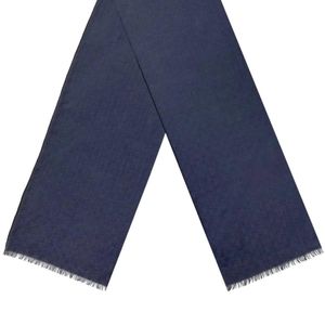Gucci Blue Silk Softly G Scarf for men