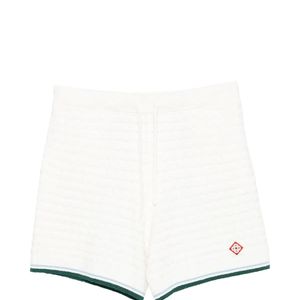 Casablanca White Terry-Cloth Drawstring-Fastening Shorts for men