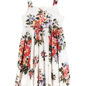 Dolce & Gabbana White Dolce & Gabbana "Flowers" Dress