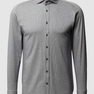 DESOTO Regular Fit Business-Hemd aus Jersey in Grau für Herren