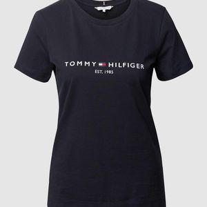Tommy Hilfiger Blau T-Shirt aus Baumwolle