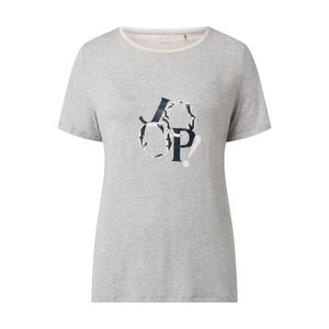 JOOP! BODYWEAR Grau T-Shirt mit Logo-Print Modell 'Soft Elegance'