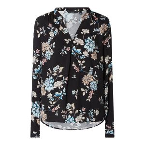 Vero Moda Schwarz Blusenshirt mit floralem Muster Modell 'Nads'