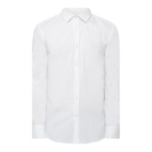HUGO Slim Fit Business-Hemd mit Stretch-Anteil Modell 'Kenno' in Weiß für Herren