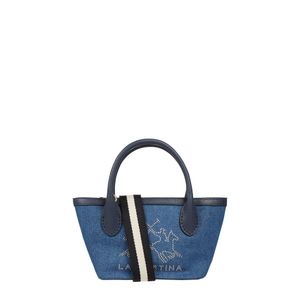 La Martina Blau Handtasche aus Denim Modell 'Fresia'