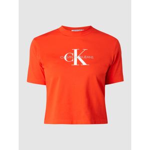 Calvin Klein Rot Cropped T-Shirt