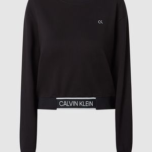 Calvin Klein Schwarz Sweatshirt mit überschnittenen Schultern