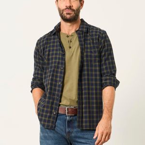 FatFace Blue Fatface Madron Long Sleeve Check Shirt for men
