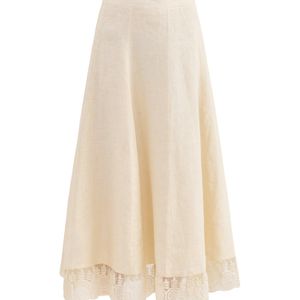 Aspiga White Lace Skirt Cream