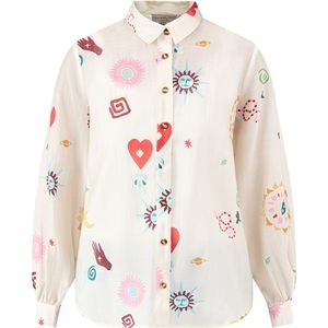 Never Fully Dressed White Morocco Charms Marley Shirt