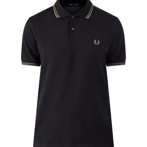 Fred Perry Black Twin Tipped Polo Shirt for men