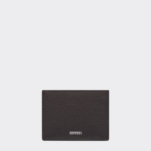 Ferrari White Leather Card Holder for men