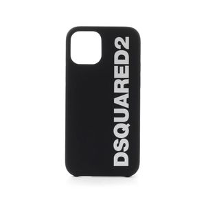 DSquared² Iphone 12 Pro Zwarte Cover Met Logo