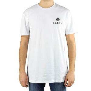 Philipp Plein Ss Iconic Plein Witte Logo T-shirt voor heren