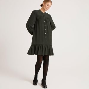Finery London Black Beccy Crepe Short Dress