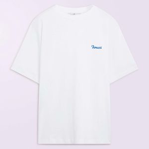 Fiorucci White Cursive Logo Regular T-Shirt for men