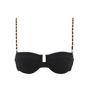 Zimmermann Black Roselight Chain Balconette Top