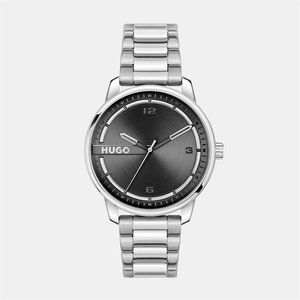 HUGO Metallic #Stamp Watch for men