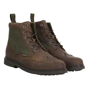 Barbour Brown Barmoor Leather Brogue Boots for men