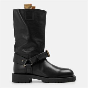 Burberry Black Classic Knee High Boots